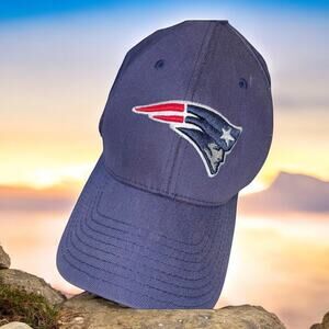 Reebok New England Patriots Hat Cap NFL Football Pats One Sz Cotton Spandex Blue